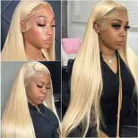 613 Blonde Straight Human Hair Wig