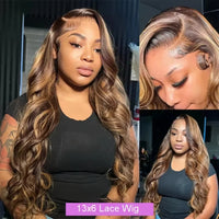 1B/30 Highlight Body Wave HD Lace Wig – 13x4 & 13x6 | 200% 230% 260% Density