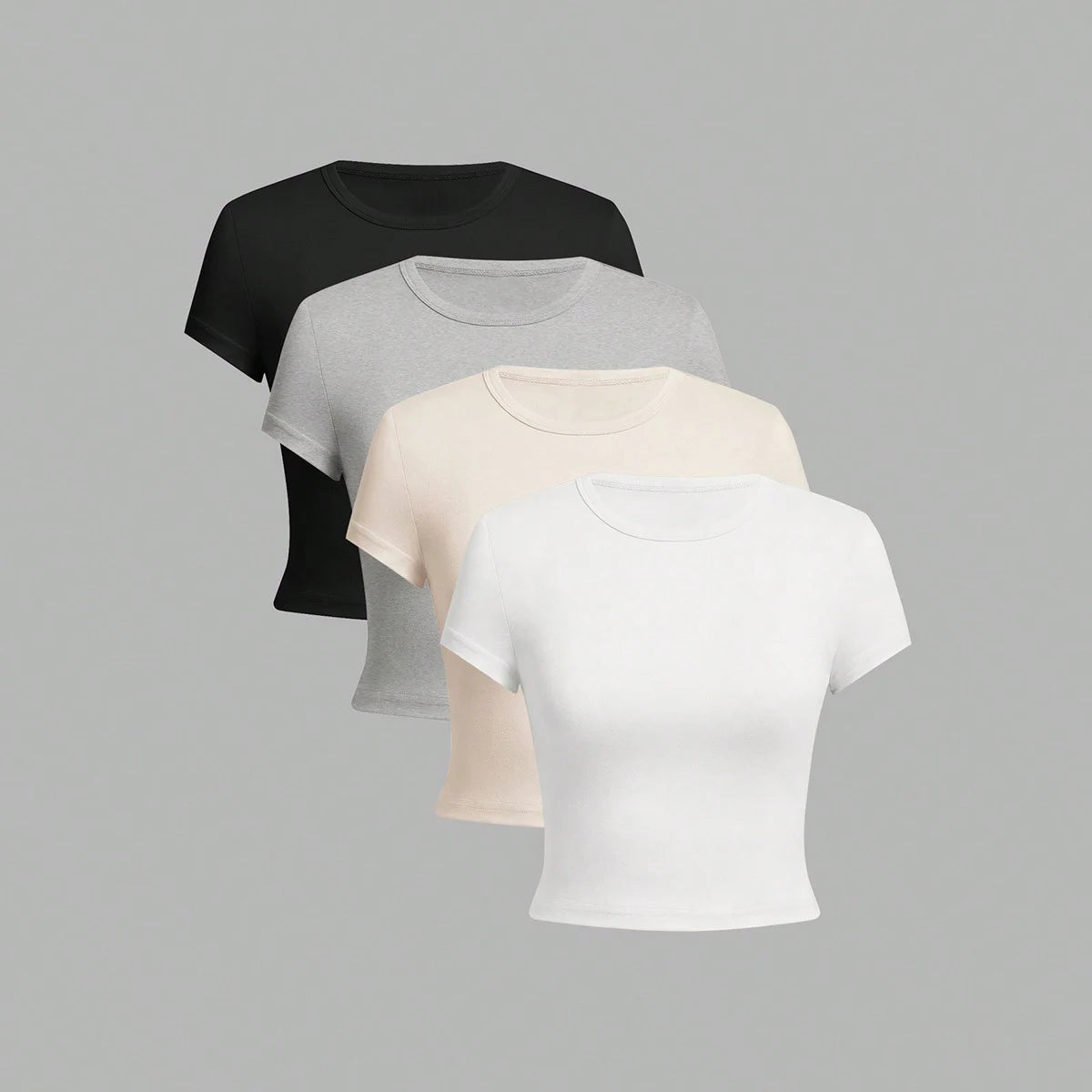 Essential Crew Neck Tee – 4-Pack