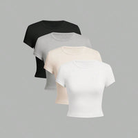 Essential Crew Neck Tee – 4-Pack