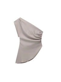 Off-Shoulder Asymmetric Crop Top