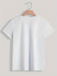 Paris Print Short Sleeve Crew Neck Tee