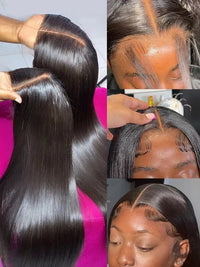 Bone Straight Human Hair Wig – HD Lace