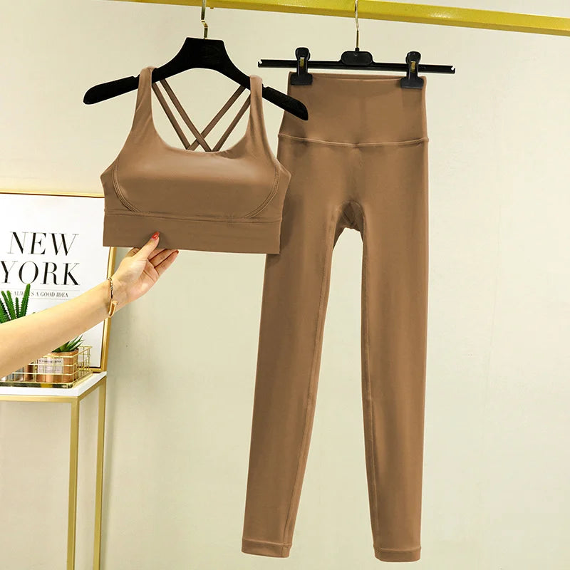 Seamless High-Waist Yoga Set