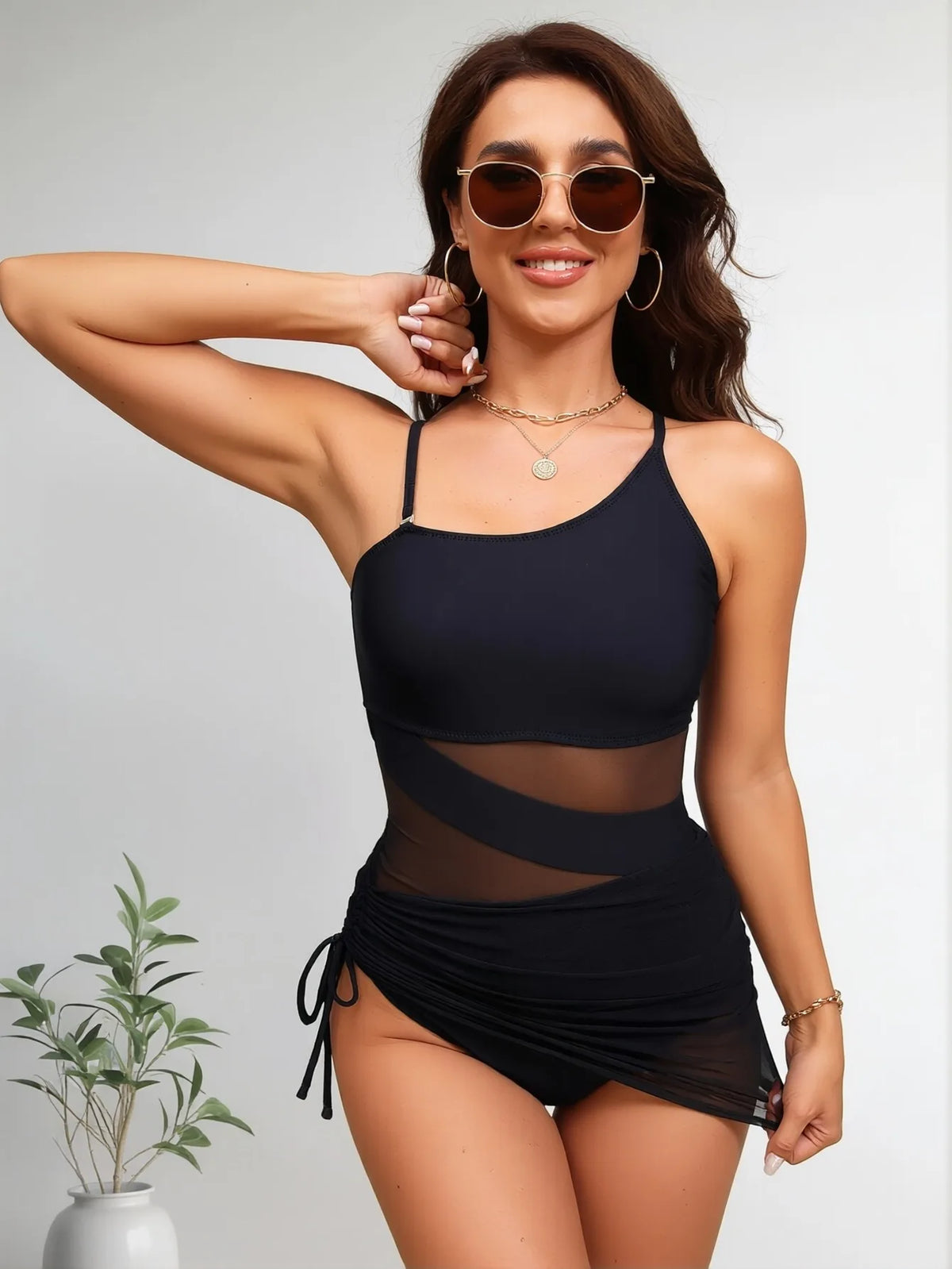 Loose Fit Tummy Control Tankini Set