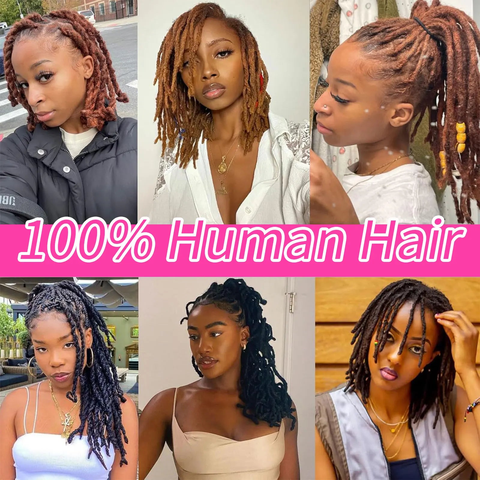 Human Hair Dreadlock Extensions – 27/613 Blonde
