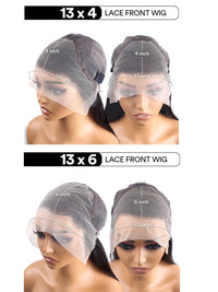 Natural Black Straight HD Lace Wig – 13x4 & 13x6 | 180, 200 & 250 Density