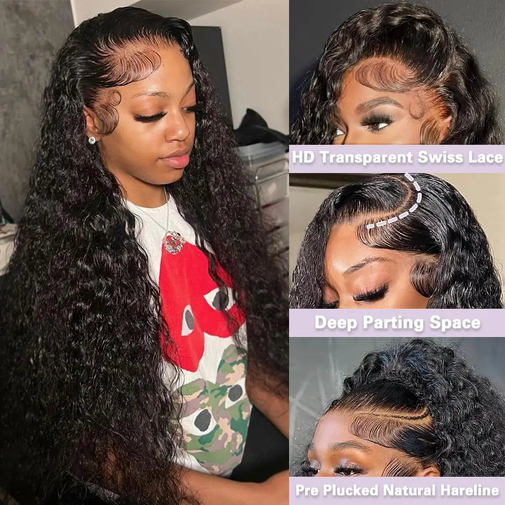 Natural Black Body Wave 360 HD Lace Wig – 13x4 & 13x6 | 200% & 250% Density