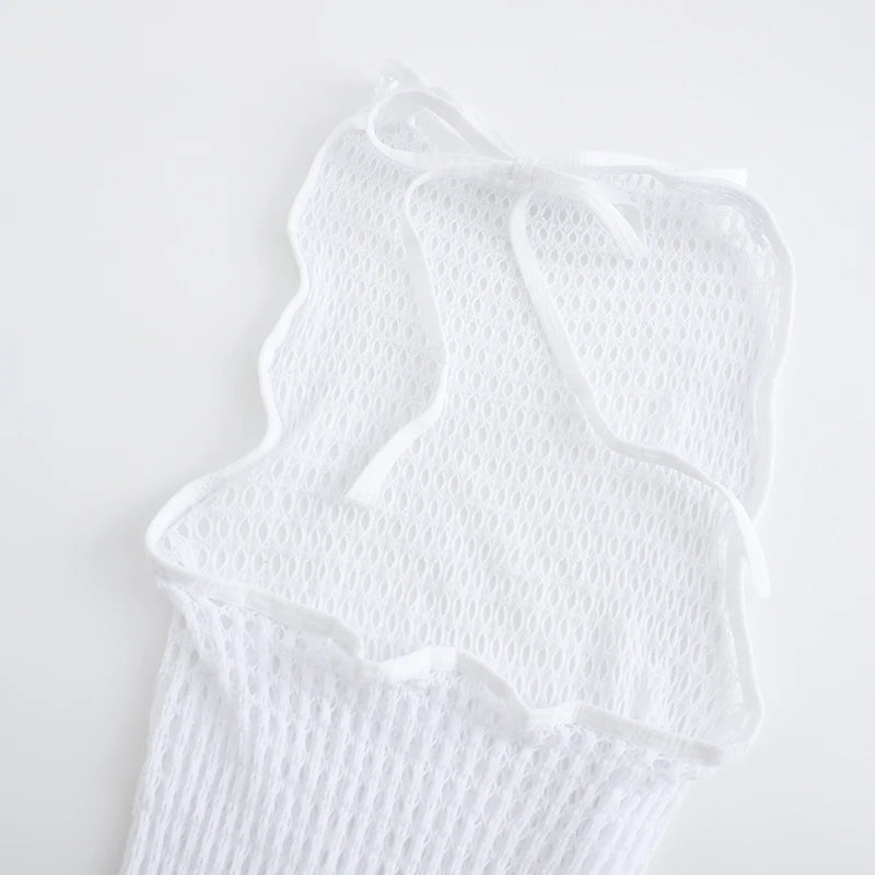 Fishnet Hollow Out See-Through Beach Cover-Up