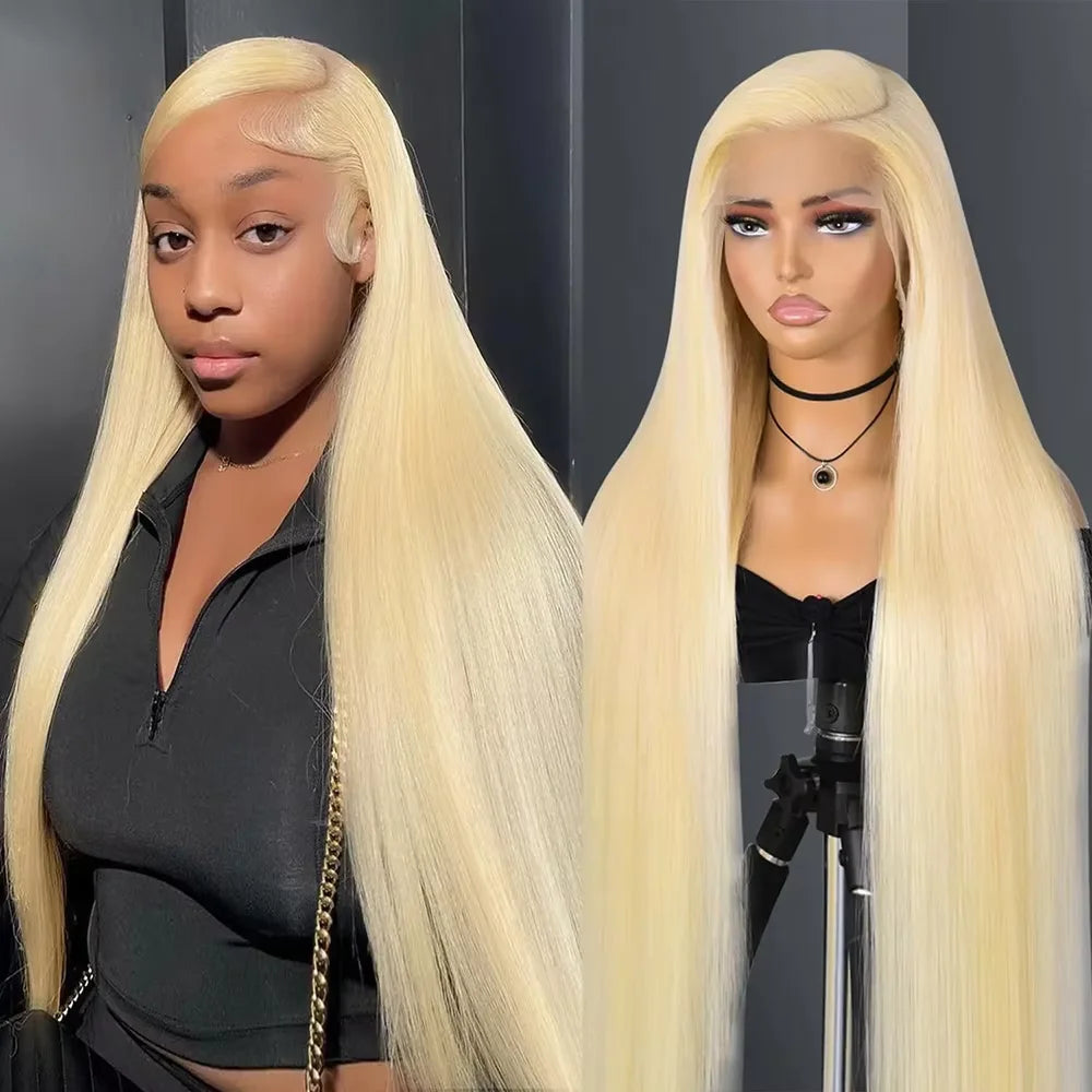 613 Blonde Straight Human Hair Wig