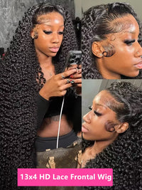 Natural Black Straight HD Lace Wig – 13x4 & 13x6 | 180, 200 & 250 Density