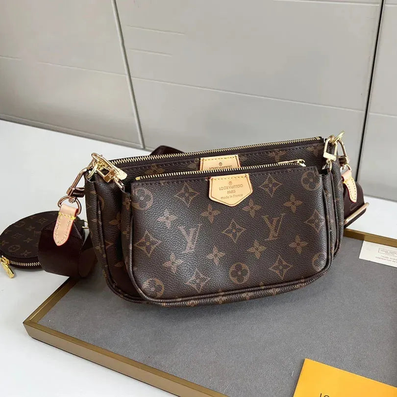 Designer Bag Tote Bag Woman Large Handbags Leather Shopping Purse Women High Quality Luxury Classic Flower Checked Shoulder Bag MM Size Handbags Travel Bag 5A