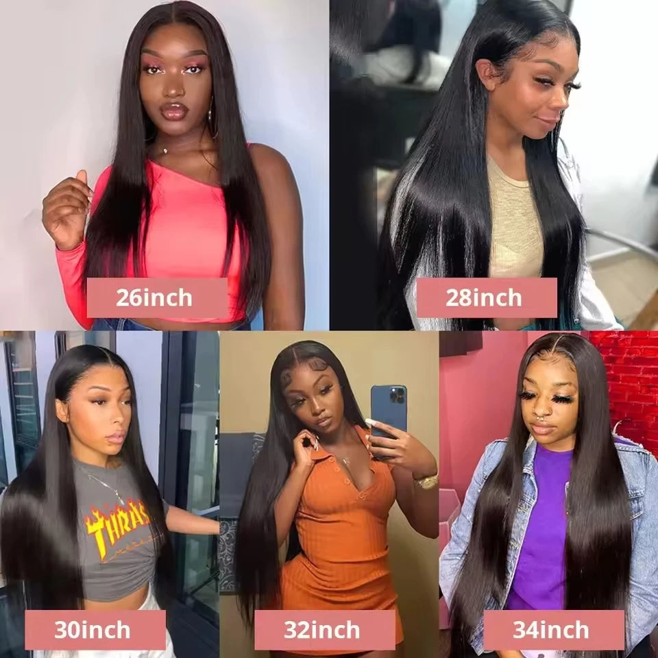 Bone Straight Human Hair Wig – HD Lace