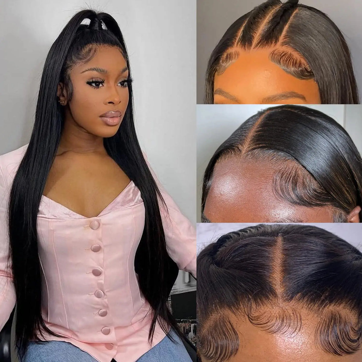 Bone Straight Glueless HD Lace Wig – 5x5 & 7x6