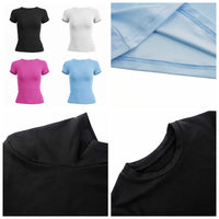 Slim Fit O-Neck Knit Sheath Tee