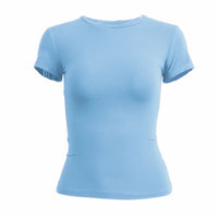 Slim Fit O-Neck Knit Sheath Tee