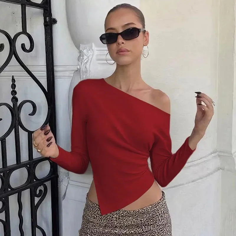 Strapless Pleated Slim Top