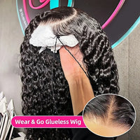 Deep Wave Glueless HD Lace Wig – 4x4 & 5x5 Closure