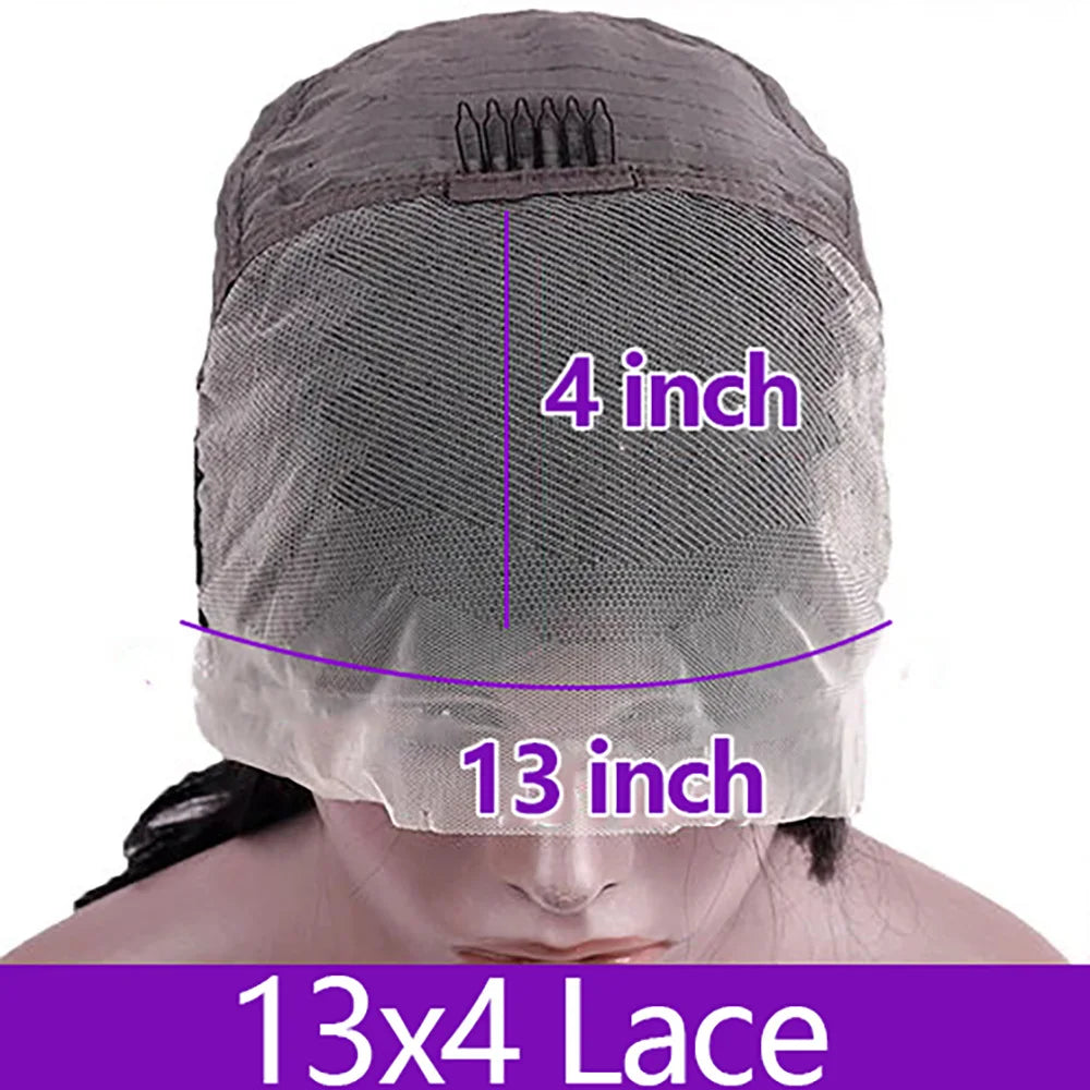 200 Density 99J Straight 13x6 HD Lace Front Wig – 46 Inch Human Hair