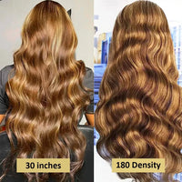 P4/27 Highlight Body Wave HD Lace Frontal Human Hair Wig