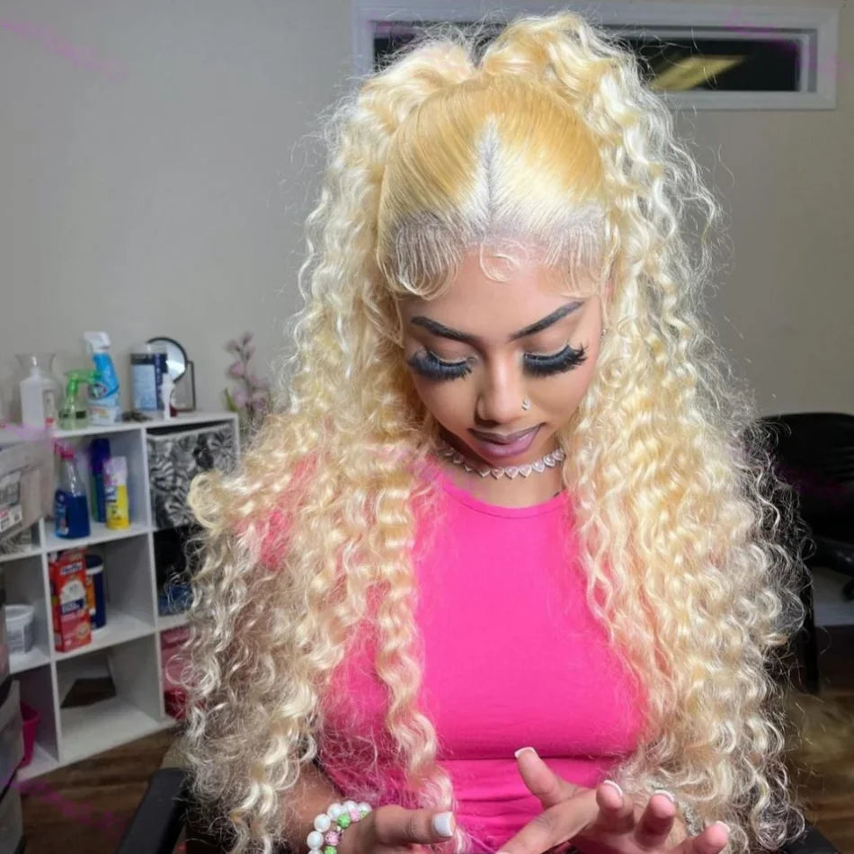 613 Blonde Water Wave HD Lace Wig – 13x4 & 13x6