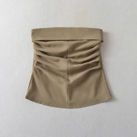 Strapless Tank Top & Mini Skirt Set