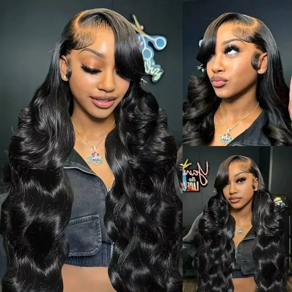 Natural Black Body Wave HD Lace Wig – 13x4 | 13x6 | 7x6 | 360 | 220% Density