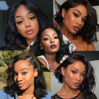Body Wave Bob Wig – Natural Black 13x4 & 13x6 | Short Lengths