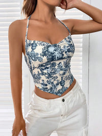 Sleeveless Slim Camisole Crop Top