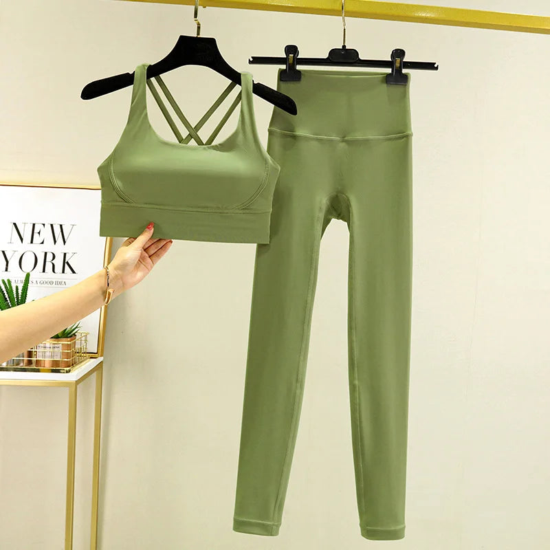 Seamless High-Waist Yoga Set