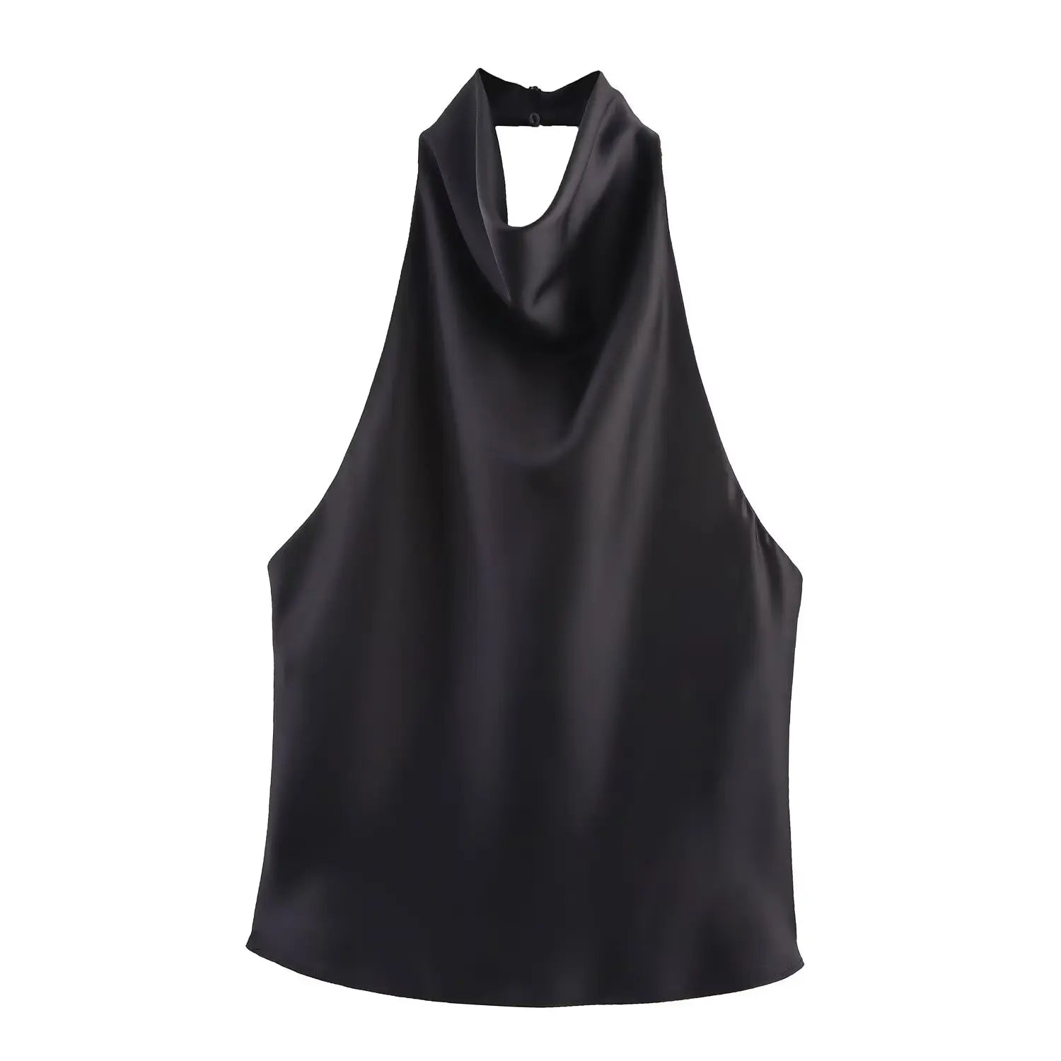 Backless Halter Neck Waistcoat Top