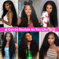 Curly & Deep Wave Brazilian Lace Wig – 180% & 200% Density | 13x4, 13x6, 4x4, 5x5 & 360