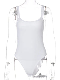 Sheer Strap Bodycon Bodysuit