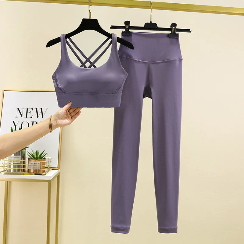 Seamless High-Waist Yoga Set