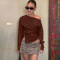 Strapless Pleated Slim Top