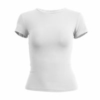 Slim Fit O-Neck Knit Sheath Tee