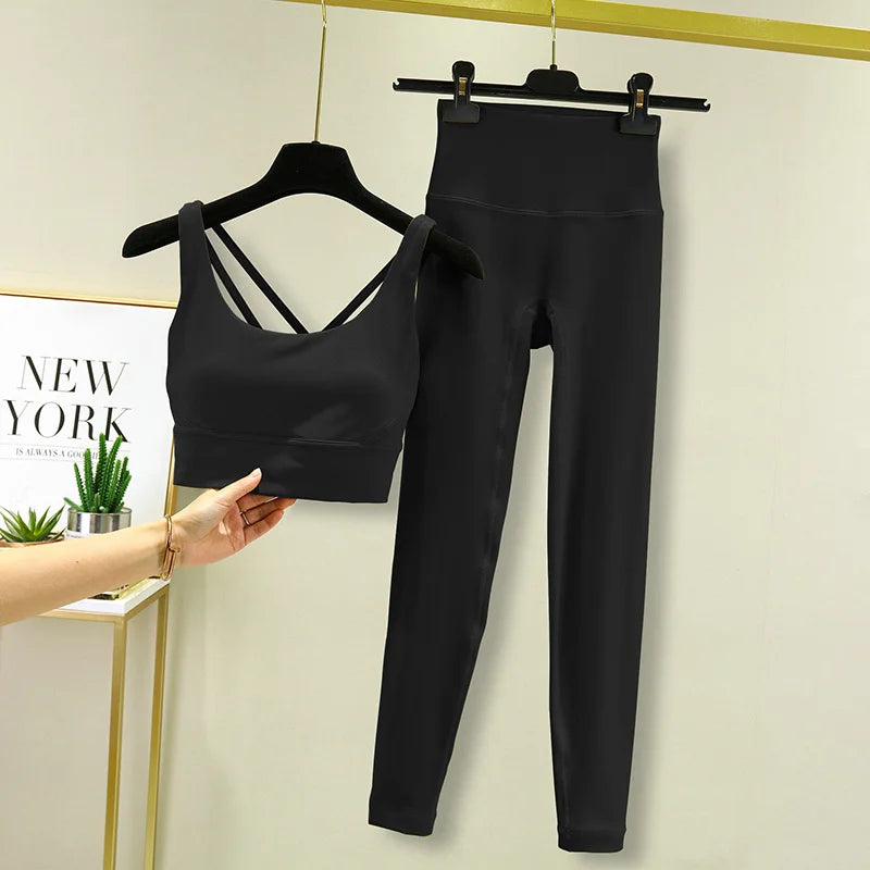 Seamless High-Waist Yoga Set