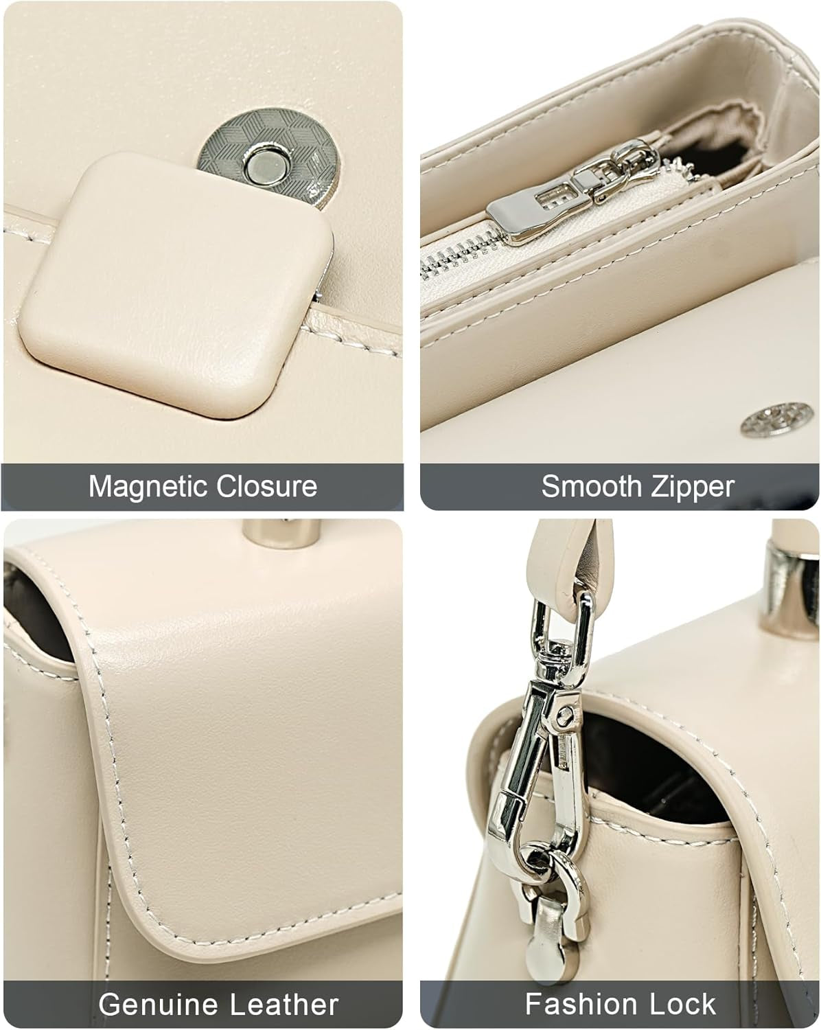 Small Shoulder Bag for Women Leather Crossbody Bags Women Top Handlebag Purse with Adjustable Strap
