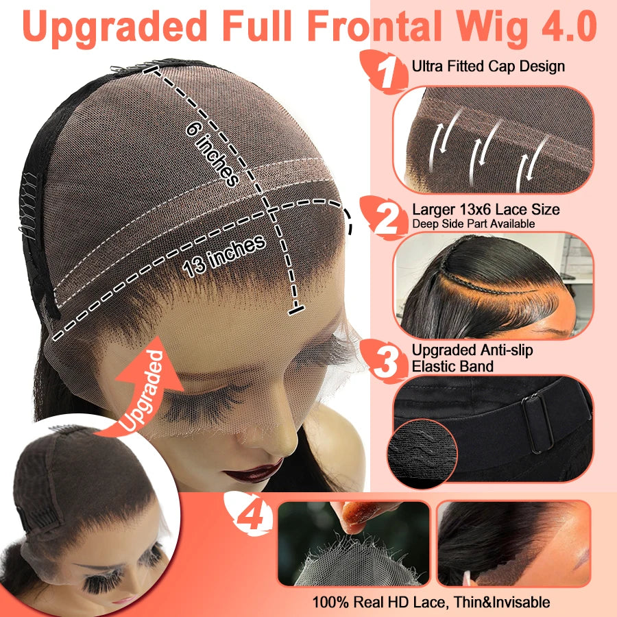 Jet Black Curly 13x6 HD Lace Frontal Wig – Pre Plucked Remy Hair