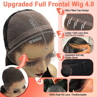 Jet Black Curly 13x6 HD Lace Frontal Wig – Pre Plucked Remy Hair