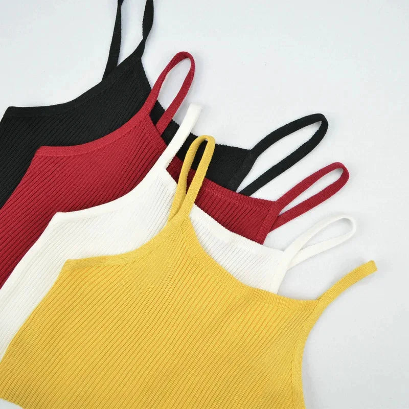 Lace-Up Sleeveless Bandage Crop Top