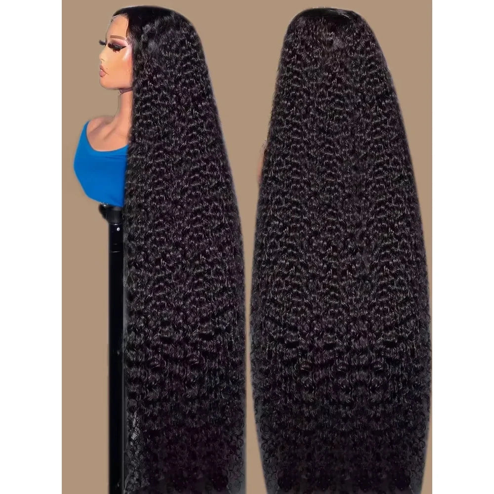Jerry Curly HD Lace Wig – 250% Density | 13x4 & 13x6 Brazilian Human Hair