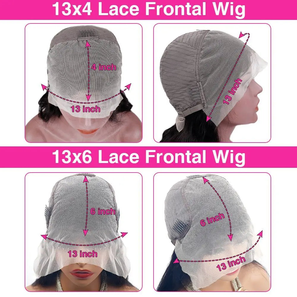 200 Density 99J Straight 13x6 HD Lace Front Wig – 46 Inch Human Hair