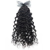 Soft Fashion Feather Crochet Hair Extensions 100% Human Hair Crochet Curly for Braiding Hair Extensions
