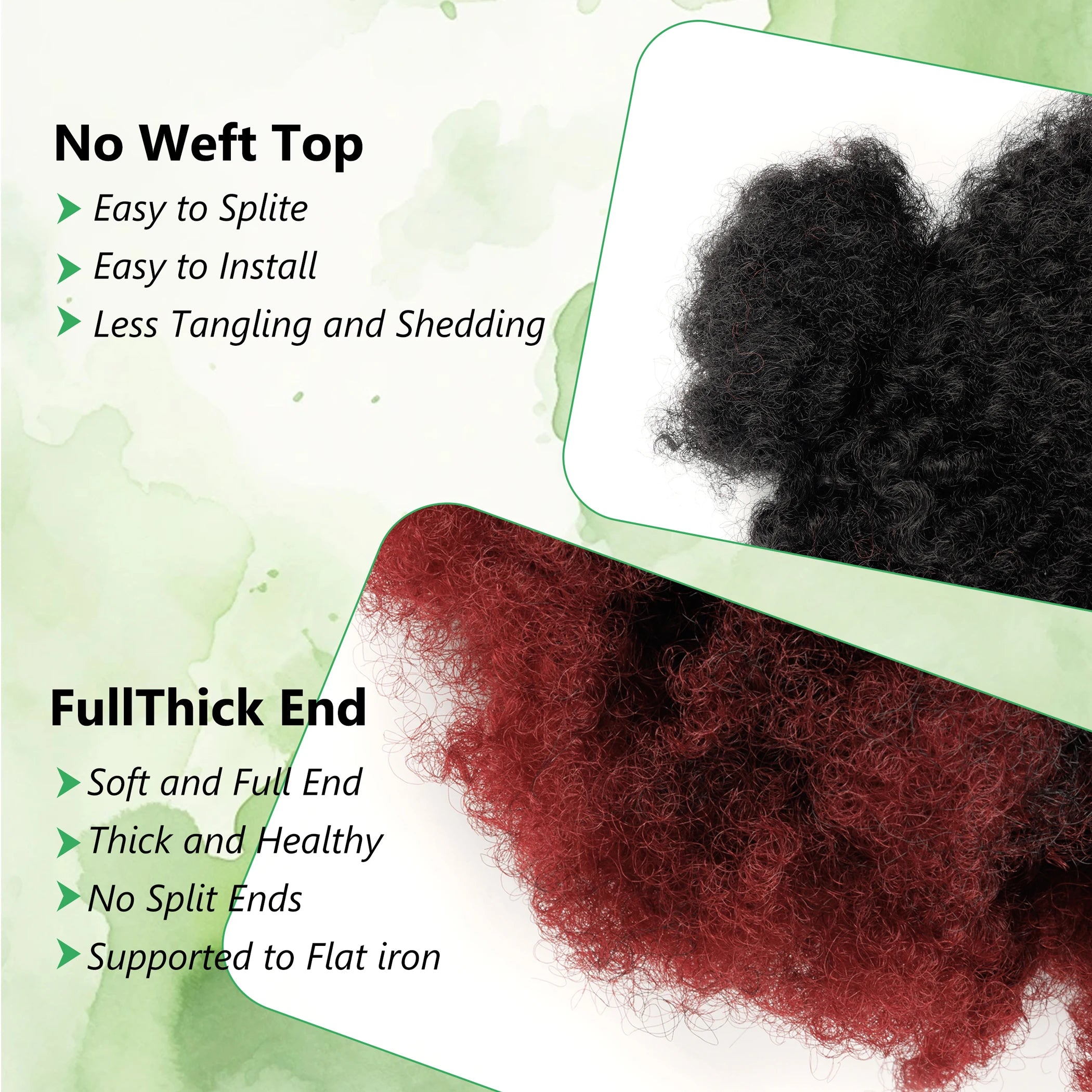 1B/Burgundy Soft Braiding Hair Extensions