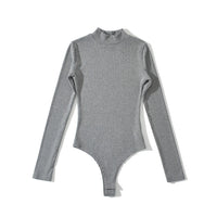 Ribbed Long Sleeve Fleece-Lined Bodysuit