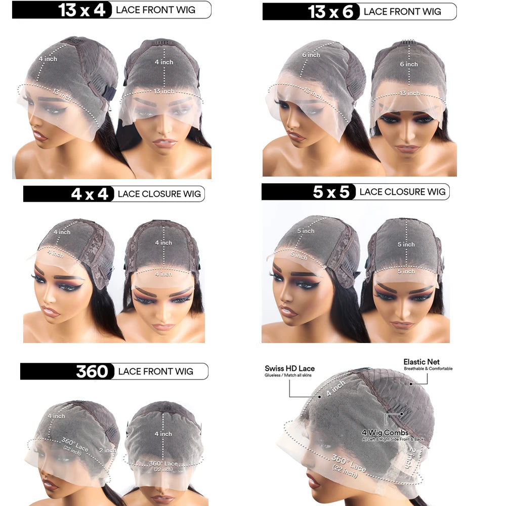 200 Density Body Wave HD Lace Wig – 13x4 & 13x6 Human Hair