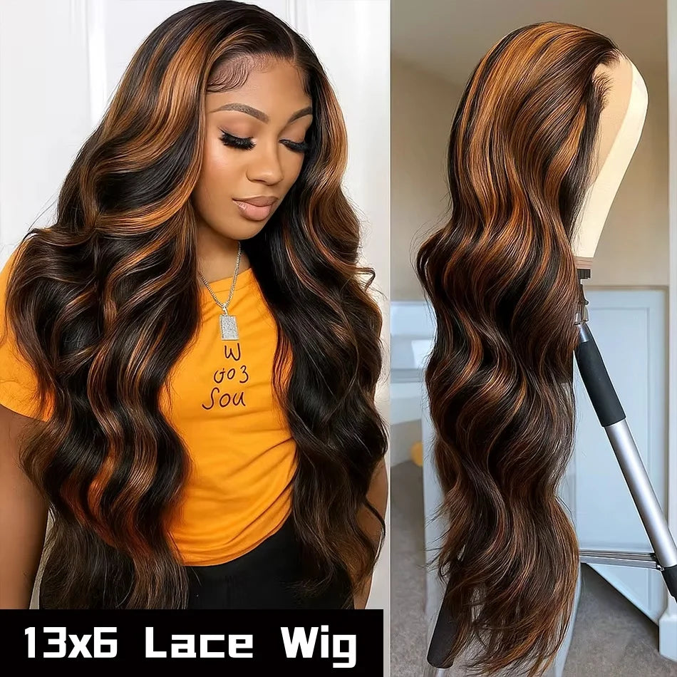 Highlight Body Wave HD Lace Wig – 1B/30 & P427 | 13x4 & 13x6