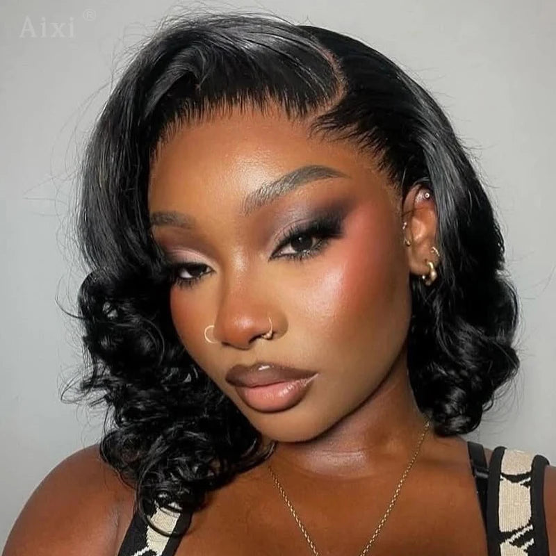 Body Wave Bob Wig – Natural Black 13x4 & 13x6 | Short Lengths