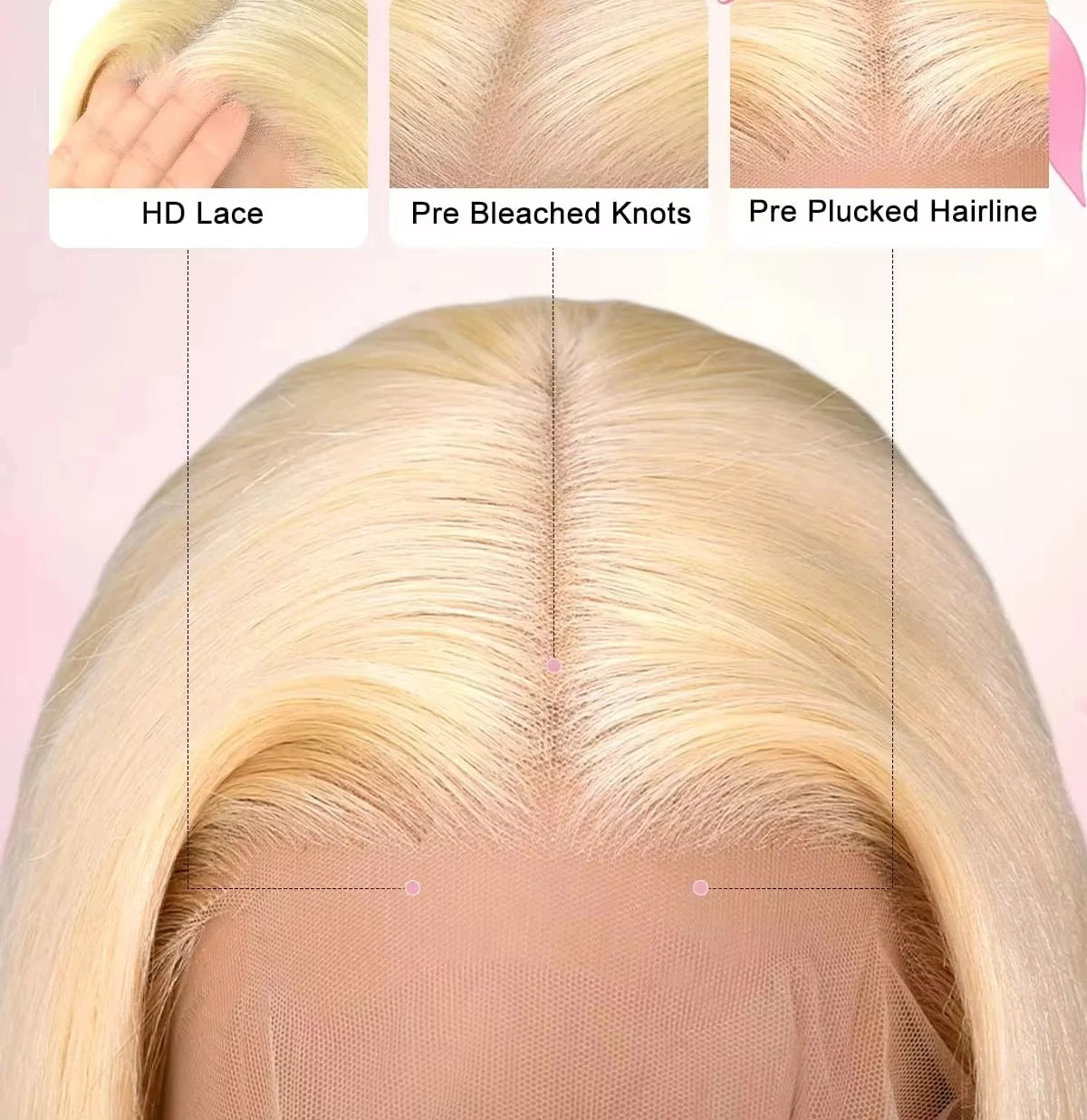 613 Blonde Straight HD Lace Wig – 13x4 & 13x6 | 180–200 Density
